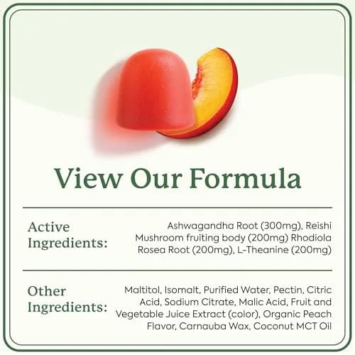 Plant People WonderCalm Mushroom & Ashwagandha Gummies, Peach Flavor 60ct | Support Calm & Well-Being thumbnail 8