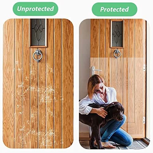 CHUANGSEED Clear Pet Door Protector 299.7 cm x 20.8 cm | Stops Pet Scratching on Doors & Frames thumbnail 5