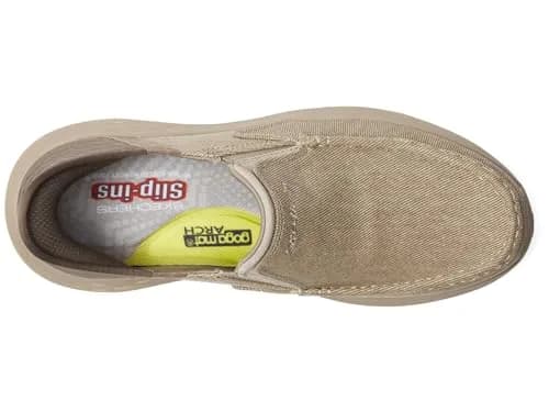 Skechers Men's Parson Dewitt Hands Free Slip-In Casual Shoes Beige 27.5 cm (US 10) thumbnail 2
