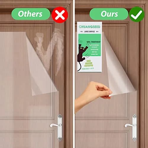 CHUANGSEED Clear Pet Door Protector 200" x 8.2" | Stops Dog & Cat Scratching thumbnail 3