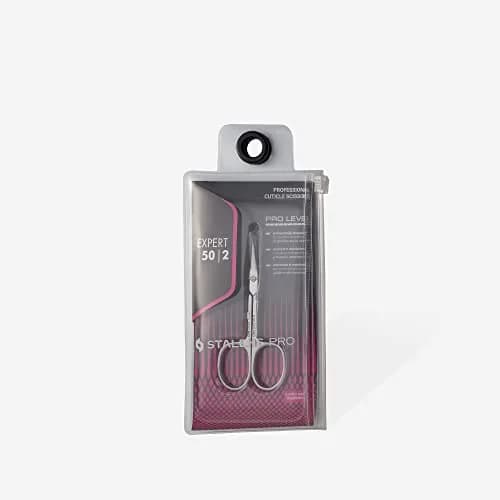 STALEKS PRO Expert 50 Cuticle Scissors - Stainless Steel, Extra Fine Curved Blade for Precise Cuticle Trimming thumbnail 2