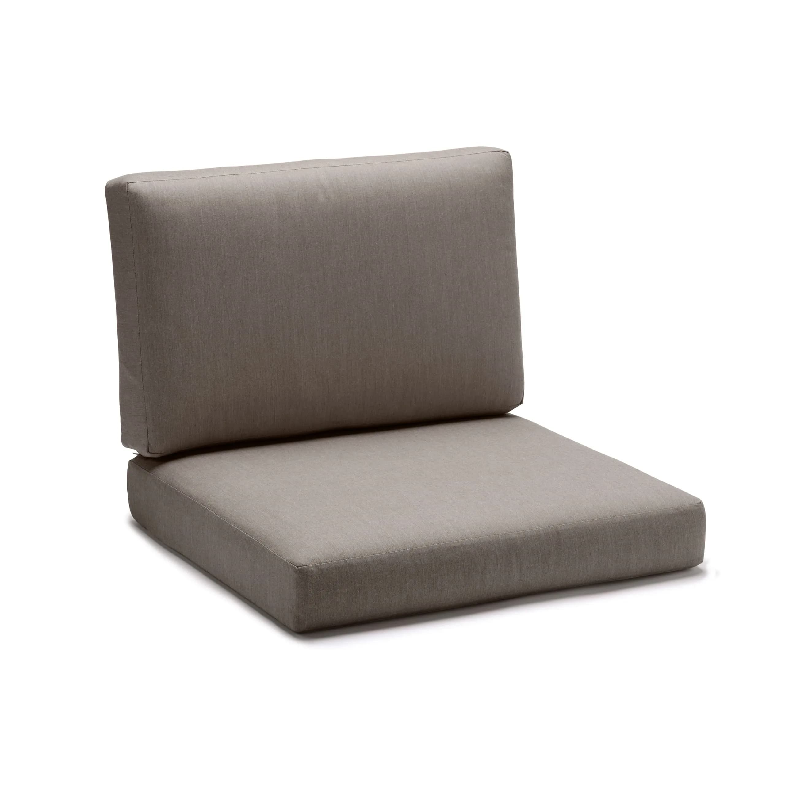 METADRI Deep Seat Patio Cushion 23" W x 24" D | Water-Resistant Sunbrella Fabric (120 chars) — Cast Shale