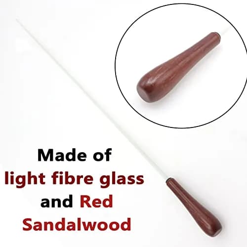 Cheerock Rosewood Handle Conducting Baton 15 Inch with Case | Balanced Weight for Precise Movements thumbnail 6
