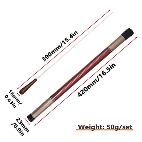 Cheerock Rosewood Handle Conducting Baton 15 Inch with Case | Balanced Weight for Precise Movements thumbnail 2