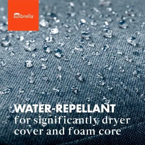METADRI Deep Seat Patio Cushion 24x26 in Lagoon | Water & Fade Resistant thumbnail 5