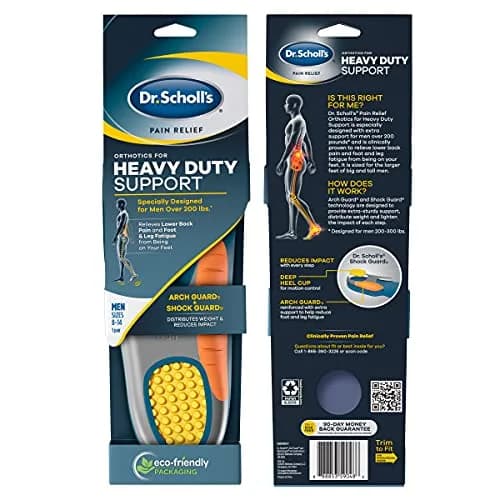 Dr. Scholl's Heavy Duty Support Pain Relief Orthotics for Men 8-14 (2.27 kg / 5.28 lb) | Arch Support Insoles thumbnail 2