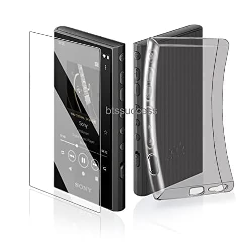 AudioPartner Soft Clear TPU Protective Shell Case with Tempered Glass for Sony Walkman NW-A300 Series NW-A306 NW-A307 | Grips & Protects Player thumbnail 1