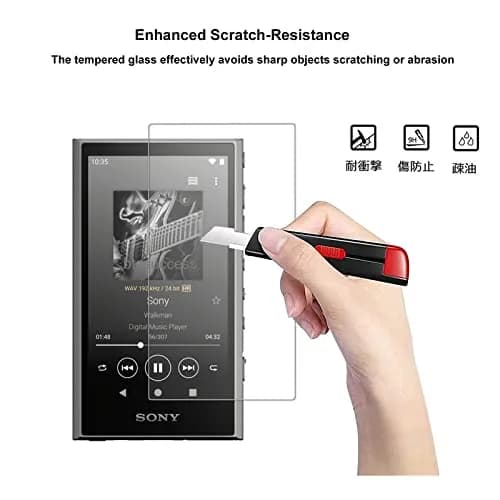 AudioPartner Soft Clear TPU Protective Shell Case with Tempered Glass for Sony Walkman NW-A300 Series NW-A306 NW-A307 | Grips & Protects Player thumbnail 3