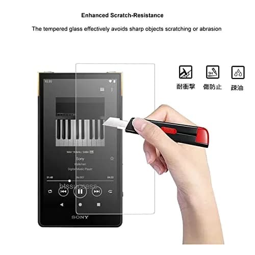 AudioPartner Soft Clear TPU Protective Shell Skin Case Cover for Sony Walkman NW-ZX700 NW-ZX706 NW-ZX707 with Tempered Glass | Protects from Scratches and Drops thumbnail 3