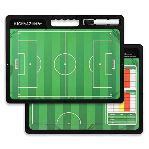 HIGHRAZON Dry Erase Soccer Clipboard 16.5''Lx12.4''W | Portable Double-Sided Coaching Board thumbnail 1