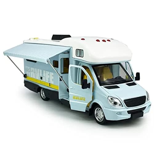 VIIGER Toy Camper RV Motorhome for Kids 8.3"L x 2.7"W x 3.6"H | Diecast Metal Play Vehicle thumbnail 5