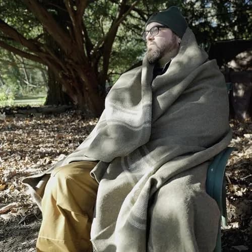 Rothco European Surplus Style Wool Blanket 1.1 lb (0.5 kg) | 66" x 90" Striped thumbnail 6