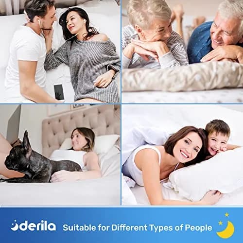 Derila White Pillowcase Cover for Neck Pillow, 50cm x 30cm (19.7" x 11.8") | Zippered, Breathable, Gentle on Skin thumbnail 6