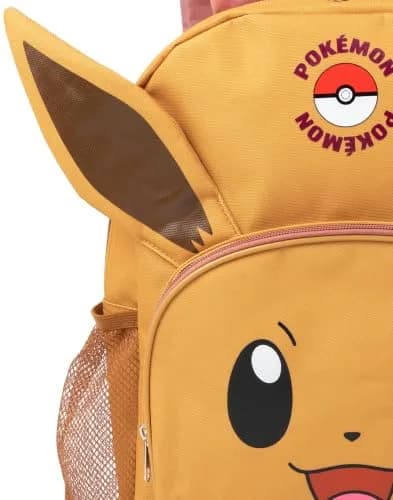 Pokémon Eevee Kids 4 Piece Backpack Set Brown Pink Rucksack Lunch Bag Pencil Case Water Bottle School Accessories Bundle thumbnail 7