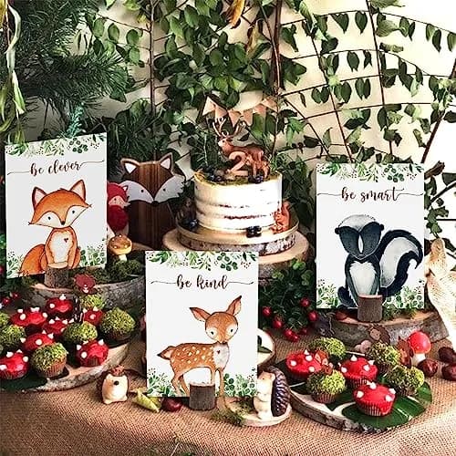 Buerhanerry Woodland Centerpieces 8 pcs | Woodland Baby Shower Table Decor thumbnail 4
