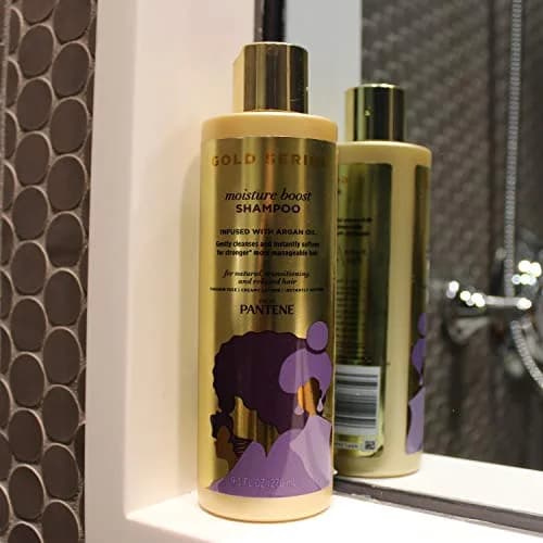 Pantene ProV Gold Series Moisture Boost Shampoo 537ml (18.2 Fl Oz) | Infused with Argan Oil for Damaged Hair thumbnail 9