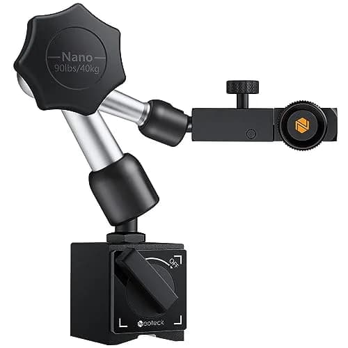Neoteck Magnetic Base Stand for Test Indicators | 90lbs/40kg Tensile Force, Steel, Compact & Precise thumbnail 1
