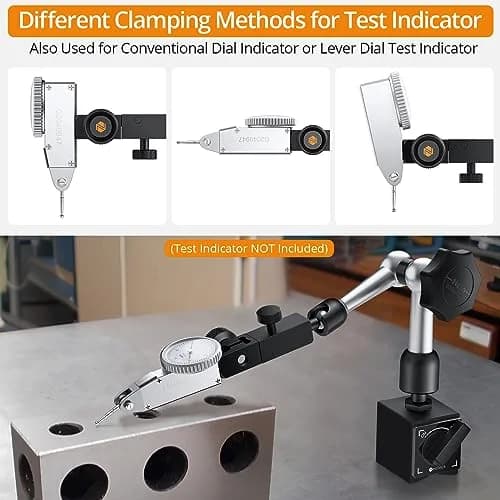 Neoteck Magnetic Base Stand for Test Indicators | 90lbs/40kg Tensile Force, Steel, Compact & Precise thumbnail 5