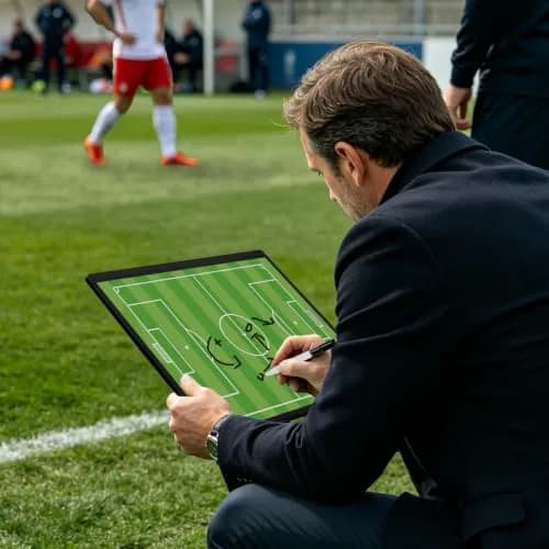 HIGHRAZON Soccer Coaching Board, Magnetic Soccer Clipboard for Coaches, Foldable Board with Dry Erase Marker | Premium Tactical Board 54x32cm thumbnail 9