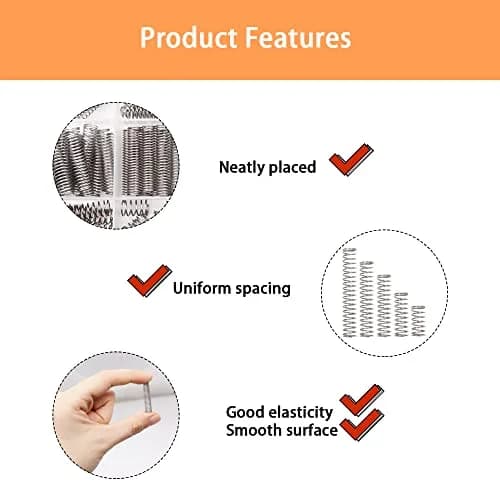 Dianrui 300PCS Compression Springs Assortment Kit 23 Sizes | 304 Stainless Steel Mini Springs for DIY Repair thumbnail 4