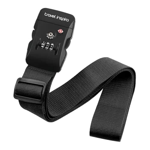 Travel Inspira Luggage Straps for Suitcases with TSA Lock | Heavy Duty, TSA Approved, Adjustable (7.72 × 3.78 × 2.40 inches) thumbnail 1