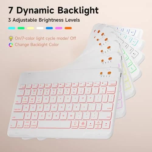 BLUTLOTUS Keyboard Case for iPad 9.7 inch 5th 6th Gen | 360° Rotatable with Pencil Holder thumbnail 6
