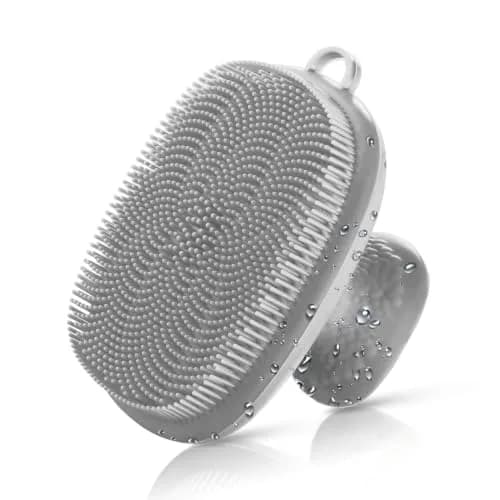 VWMYQ Face Scrubber Facial Cleansing Brush Waterproof Silicone for Men | Gentle Pore Cleanser & Exfoliator thumbnail 1