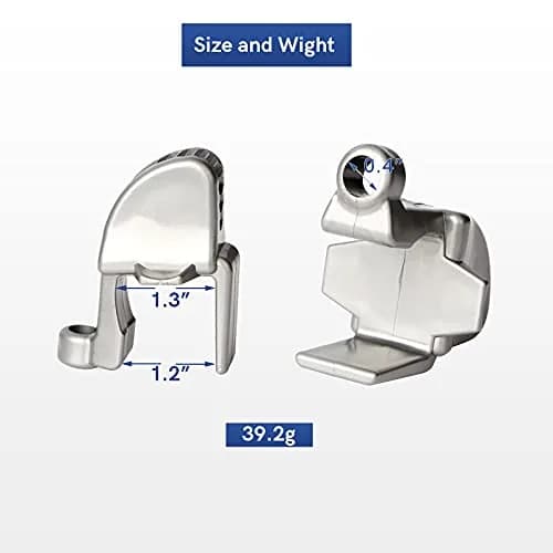 SailVoya Adjustable Pontoon Boat Fender Clips, 8 Pack | Secure 1-1.25" Square Rails thumbnail 2