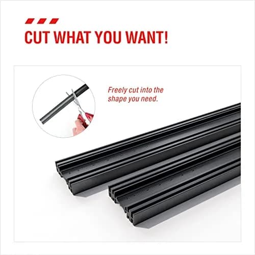 BERG REGEN 16 inch (40.64 cm) Frameless Wiper Blade Refills - Pack of 4 | Universal Fit for Tesla, Toyota, Hyundai, Honda thumbnail 4