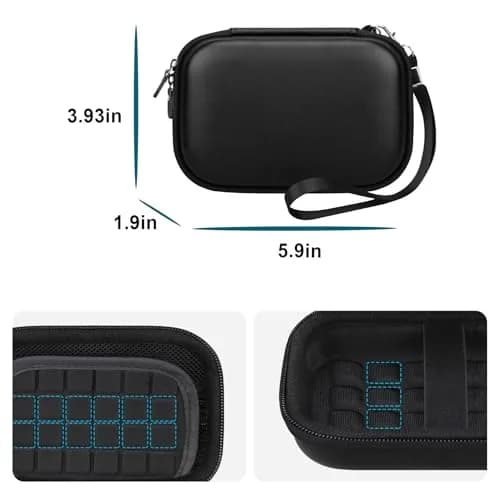 Canboc Hard Case for UnionSine Ultra Slim Portable External Hard Drive HDD | Durable PU & EVA Shell, Shockproof, Compact & Lightweight thumbnail 4