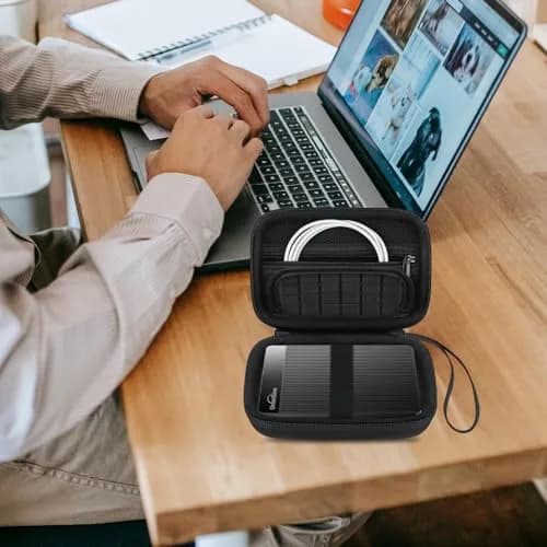 Canboc Hard Case for UnionSine Ultra Slim Portable External Hard Drive HDD | Durable PU & EVA Shell, Shockproof, Compact & Lightweight thumbnail 7