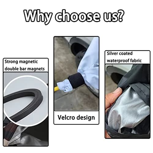 Moioee EV Charger Plug Port Cover Silver | Waterproof Outdoor EV Charger Cover for Electric Vehicles thumbnail 3