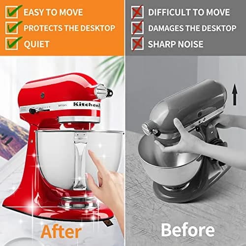 Owowong Sliding Mat for Kitchenaid Mixer 4.5-5 Qt | Appliance Slider Pad for Heavy Mixers thumbnail 3