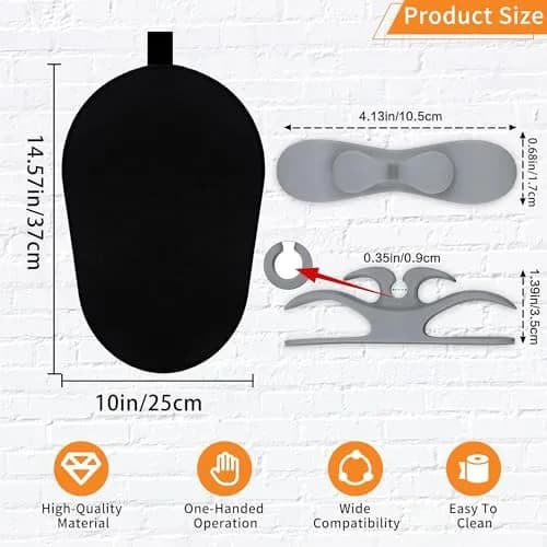 Owowong Sliding Mat for Kitchenaid Mixer 14.57" x 10" | Waterproof Neoprene & Rubber thumbnail 5