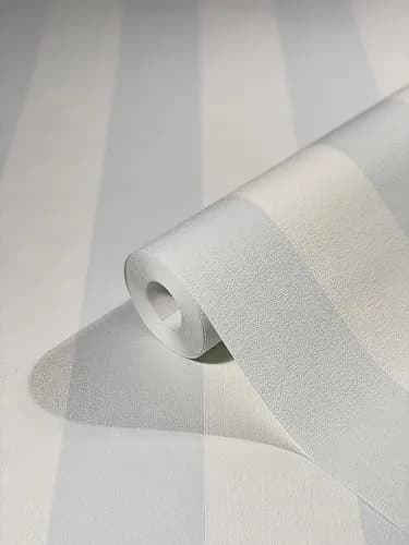 WALLCOVER Non-Woven Wallpaper Blue Stripes 10.05 x 0.53 m | Modern Block Stripe Design thumbnail 1