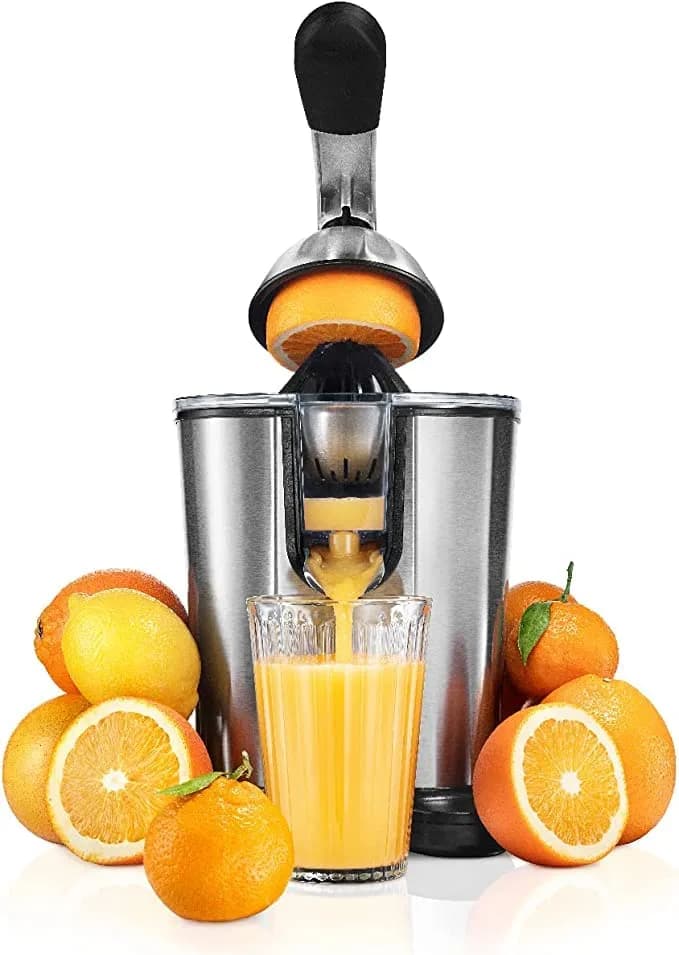 Eurolux ELCJ3000 Citrus Juicer Replacement Container with Spout | Transparent Polished Stainless Steel thumbnail 4