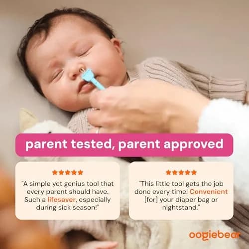 oogiebear Baby Nose & Ear Picker with Travel Case, 2 Pieces, Blue | Safe Dual-Ended Nasal Aspirator for Newborns & Toddlers thumbnail 8