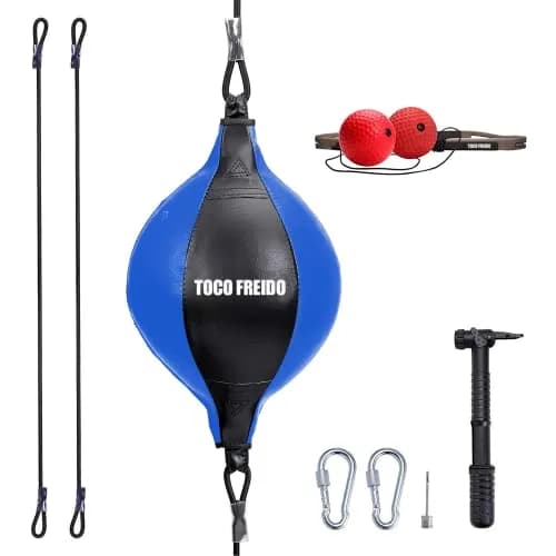 TOCO FREIDO MMA Punching Reflex Ball & Double End Ball Set | 4in (10.16cm) Diameter thumbnail 1