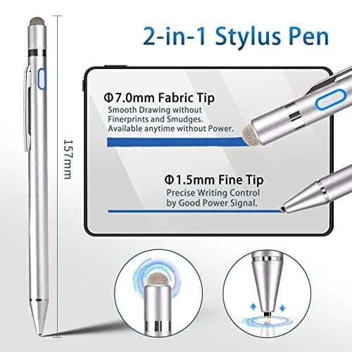 EVACH Stylus Pen for Samsung Galaxy Tab A11/A9/A8/A7 | 1.5mm Ultra Fine Tip, Durable Aluminum, Portable thumbnail 3