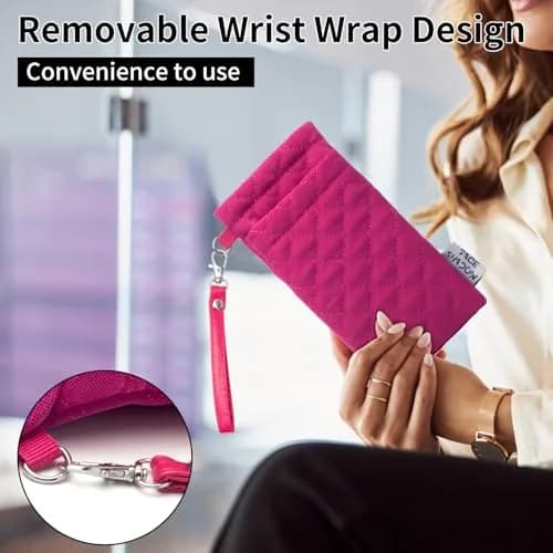 Face Shadow Double Glasses Case Soft Eyeglass Case for Women & Men | Holds Two Pairs thumbnail 7