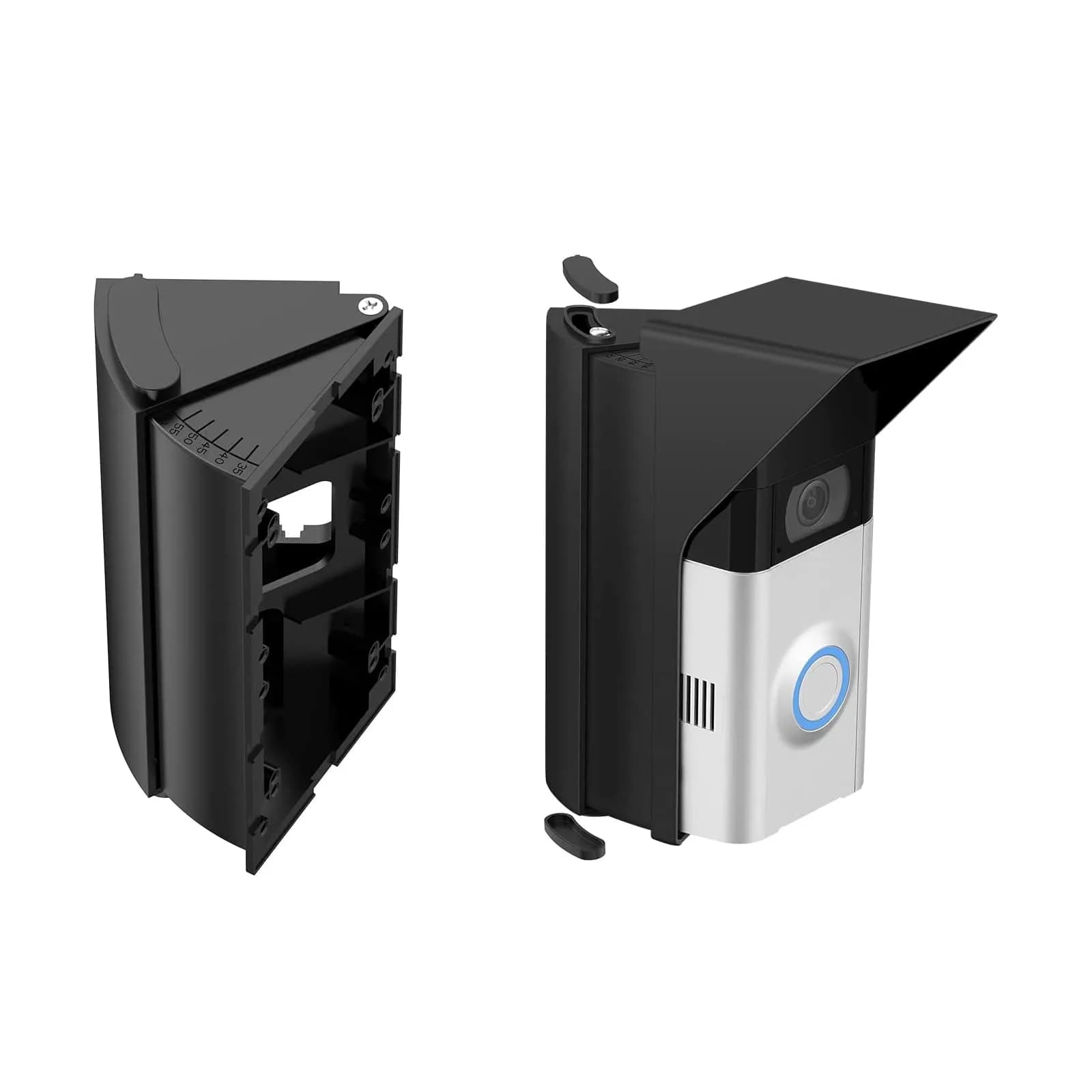 OLAIKE Adjustable Video Doorbell Wedge Mount Kit 15.6cm (6.1in) | Eliminates Blind Spots for Ring, Nest, Blink — For Doorbell 2/3/4