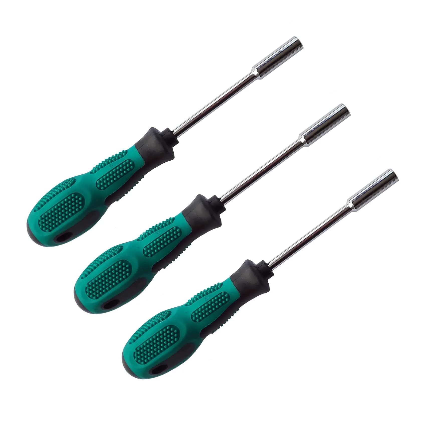 PANSHIYON 3Pcs Bit Driver Handle - 1/4" Magnetic Hex Bit Holder Nut Driver | Compact, Durable Steel
