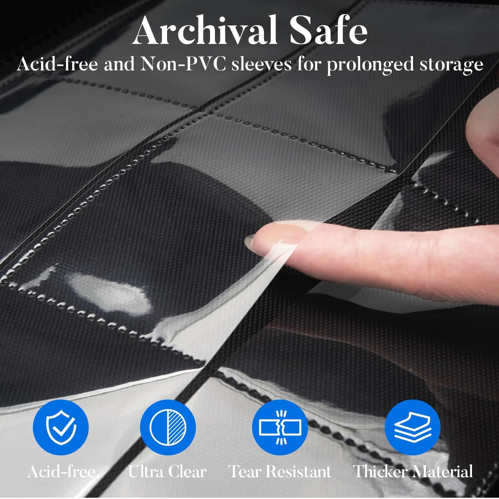 Fabmaker 9 Pocket Card Binder for 360 Cards, Yellow PU Cover | Archival Safe Trading Card Album thumbnail 4