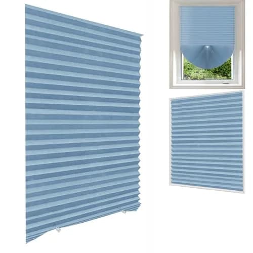 Jlong Cordless Window Shades 35.4"W x 71"H | No Drill Pleated Paper Shades thumbnail 1