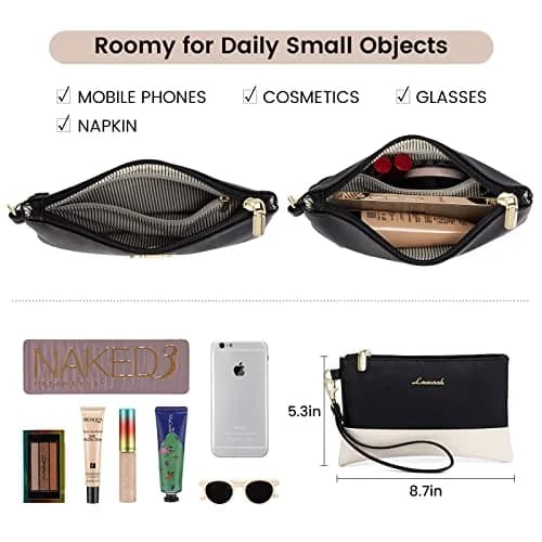 LOVEVOOK Women's Laptop Tote Bag 15.6 Inch | Professional Leather Briefcase with USB Port & Clutch thumbnail 9