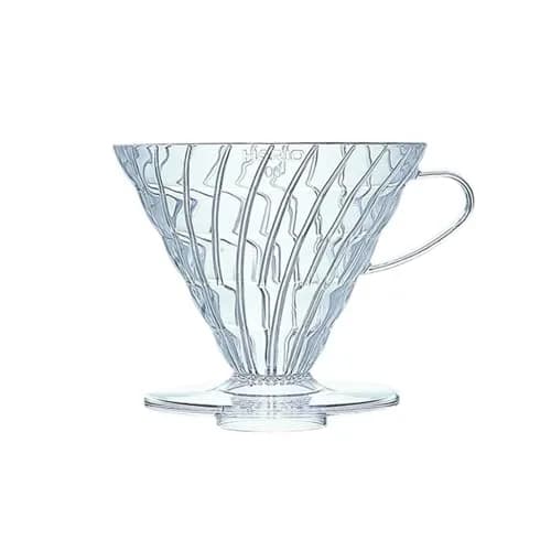 HARIO V60 Plastic Coffee Dripper Size 03 | Cone Pour-Over Brew for 1-6 Cups thumbnail 1