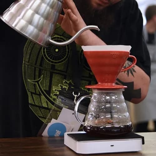 HARIO V60 Plastic Coffee Dripper Size 03 | Cone Pour-Over Brew for 1-6 Cups thumbnail 4