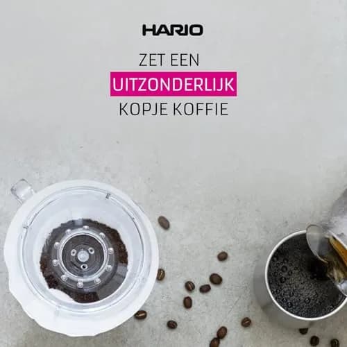 HARIO V60 Plastic Coffee Dripper Size 03 | Cone Pour-Over Brew for 1-6 Cups thumbnail 7