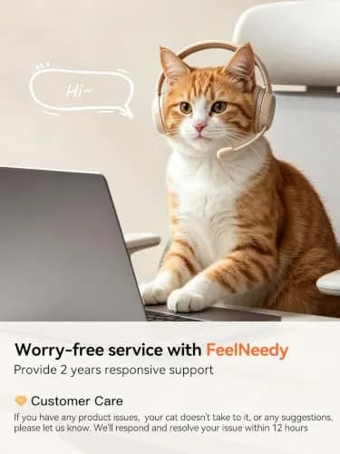 FEELNEEDY Wireless Cat Water Fountain Stainless Steel 4L | Battery Operated, Ultra Quiet, Sensor-Activated thumbnail 8