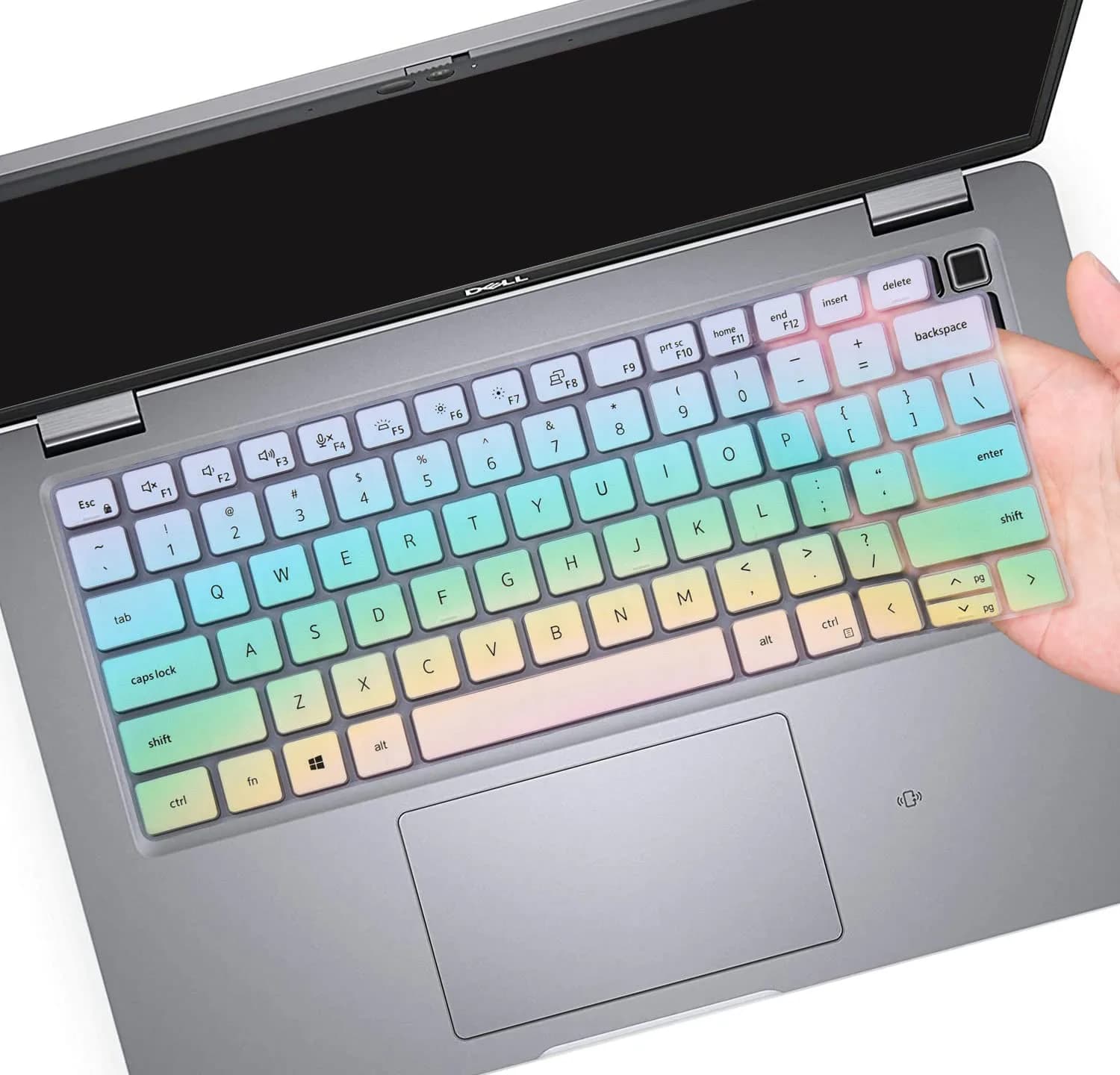CaseBuy Keyboard Cover Skin for Dell Latitude 5420 5430 5440 5450 3440 3450 14, Latitude 7420 7430 7440 7450 15.6" Laptop Protector, Colorful | US Layout - main product image